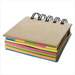 SH1340 Spiral Book With Sticky Notes, Flags And Custom Imprint